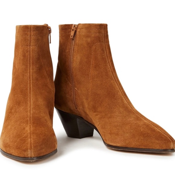 MAJE Flika suede ankle boots - Picture 3 of 13